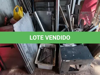 LOTE 003 - SUCATA FERRO E INOX. (NO ESTADO, NÃO SABEMOS SE FUNCIONA. LEILÃO NÃO TEM GARANTIA E NEM DEVOLUÇÃO).