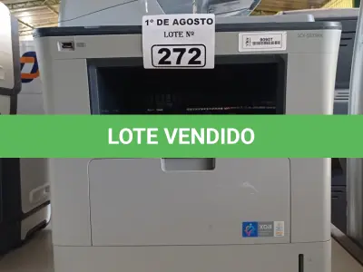LOTE 272 - 01 IMPRESSORA MULTIFUNCIONAL MARCA SAMSUNG MODELO SCX-5835NX. (NO ESTADO, LEILÃO NÃO TEM GARANTIA E NEM DEVOLUÇÃO, SUJEITO A POSSÍVEIS AVARIAS VISÍVEIS/OCULTAS E/OU AUSÊNCIA DE COMPONENTES).
