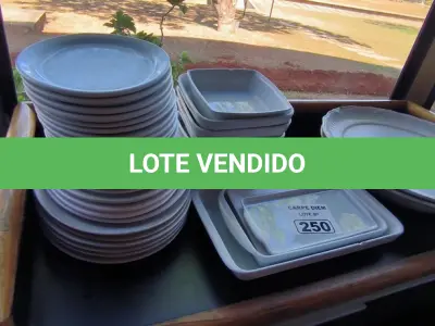 LOTE 250 - TRAVESSAS DE LOUÇA PARA SERVIR DIVERSOS TAMANHOS (LASANHA E OVAL) (NO ESTADO, NÃO SABEMOS SE FUNCIONA. LEILÃO NÃO TEM GARANTIA E NEM DEVOLUÇÃO).