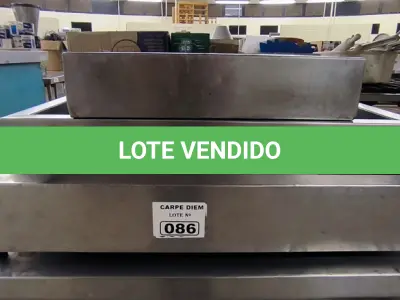 LOTE 086 - 03 CAIXAS DE INOX P/ GELAR BEBIDAS OU SALADAS. (NO ESTADO, NÃO SABEMOS SE FUNCIONA. LEILÃO NÃO TEM GARANTIA E NEM DEVOLUÇÃO). 