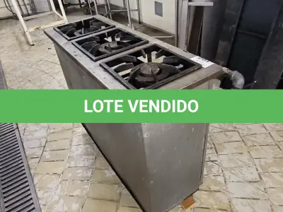 LOTE 102 - FOGÃO 3 BOCAS. (NO ESTADO, NÃO SABEMOS SE FUNCIONA. LEILÃO NÃO TEM GARANTIA E NEM DEVOLUÇÃO).