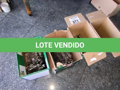 LOTE 271 - GARFOS E FACAS. (NO ESTADO, NÃO SABEMOS SE FUNCIONA. LEILÃO NÃO TEM GARANTIA E NEM DEVOLUÇÃO).
