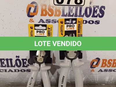 LOTE 078 - 02 ALICATES ALTA PRESSÃO, SENDO 01 PARA CORTE 6” E 01 DE 8”. (NOVO) (NO ESTADO) ATENÇÃO! FAZER A VISITAÇÃO ANTES DE ARREMATAR, NÃO SABEMOS SE FUNCIONA. LEILÃO NÃO TEM GARANTIA E NEM DEVOLUÇÃO, SUJEITO A POSSÍVEIS AVARIAS VISÍVEIS/OCULTAS E/OU AUSÊNCIA DE COMPONENTES.