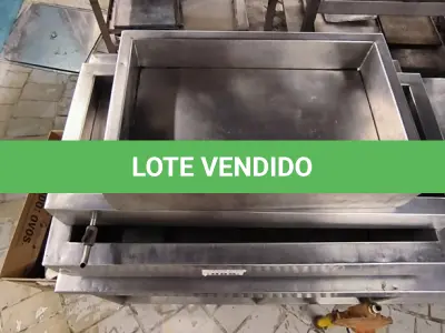 LOTE 086 - 03 CAIXAS DE INOX P/ GELAR BEBIDAS OU SALADAS. (NO ESTADO, NÃO SABEMOS SE FUNCIONA. LEILÃO NÃO TEM GARANTIA E NEM DEVOLUÇÃO). 
