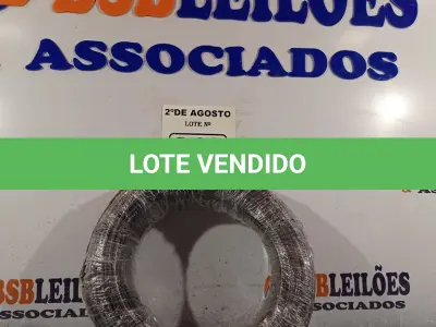 LOTE 019 - 01 CABO FLEXÍVEL DE 100M DE 1X4,0MM² PRETO. (NOVO) (NO ESTADO) ATENÇÃO! FAZER A VISITAÇÃO ANTES DE ARREMATAR, NÃO SABEMOS SE FUNCIONA. LEILÃO NÃO TEM GARANTIA E NEM DEVOLUÇÃO, SUJEITO A POSSÍVEIS AVARIAS VISÍVEIS/OCULTAS E/OU AUSÊNCIA DE COMPONENTES.