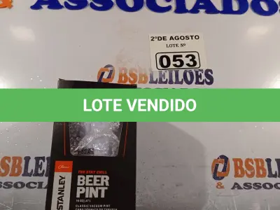LOTE 053 - 01 COPO TÉRMICO DE CERVEJA BEER PINT. (NOVO) (NO ESTADO) ATENÇÃO! FAZER A VISITAÇÃO ANTES DE ARREMATAR, NÃO SABEMOS SE FUNCIONA. LEILÃO NÃO TEM GARANTIA E NEM DEVOLUÇÃO, SUJEITO A POSSÍVEIS AVARIAS VISÍVEIS/OCULTAS E/OU AUSÊNCIA DE COMPONENTES.