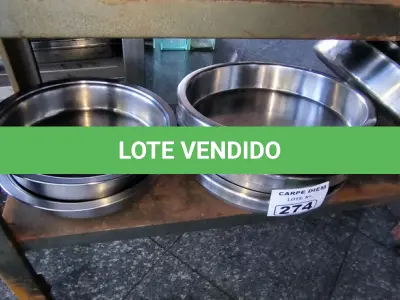LOTE 274 - 07 CUBAS GN GASTRONORMES REDONDAS 07. (NO ESTADO, NÃO SABEMOS SE FUNCIONA. LEILÃO NÃO TEM GARANTIA E NEM DEVOLUÇÃO).