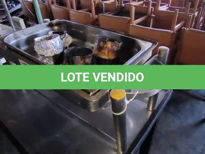 LOTE 160 - 01 RÉCHAUD BANHO MARIA FRACALANZA RETANGULAR. (NO ESTADO, NÃO SABEMOS SE FUNCIONA. LEILÃO NÃO TEM GARANTIA E NEM DEVOLUÇÃO).
