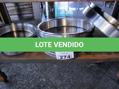 LOTE 274 - 07 CUBAS GN GASTRONORMES REDONDAS 07. (NO ESTADO, NÃO SABEMOS SE FUNCIONA. LEILÃO NÃO TEM GARANTIA E NEM DEVOLUÇÃO).