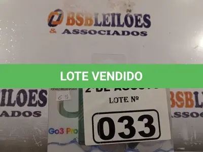 LOTE 033 - 01 MINE CAIXINHA DE SOM WIRELESS SPEAKER PORTÁTIL NA COR VERDE. (NOVO) (NO ESTADO) ATENÇÃO! FAZER A VISITAÇÃO ANTES DE ARREMATAR, NÃO SABEMOS SE FUNCIONA. LEILÃO NÃO TEM GARANTIA E NEM DEVOLUÇÃO, SUJEITO A POSSÍVEIS AVARIAS VISÍVEIS/OCULTAS E/OU AUSÊNCIA DE COMPONENTES.