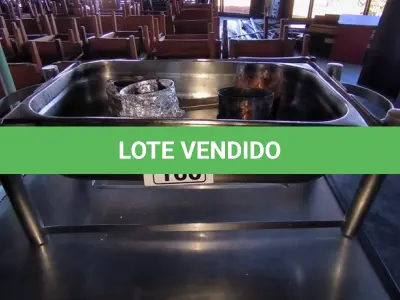 LOTE 160 - 01 RÉCHAUD BANHO MARIA FRACALANZA RETANGULAR. (NO ESTADO, NÃO SABEMOS SE FUNCIONA. LEILÃO NÃO TEM GARANTIA E NEM DEVOLUÇÃO).