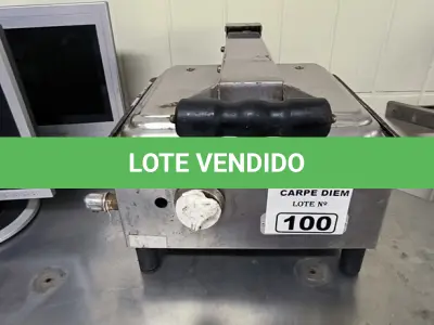 LOTE 100 - SANDUICHEIRA A GÁS. (NO ESTADO, NÃO SABEMOS SE FUNCIONA. LEILÃO NÃO TEM GARANTIA E NEM DEVOLUÇÃO).