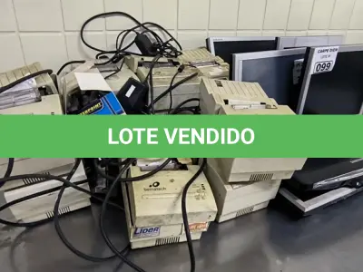 LOTE 099 - MONITORES E IMPRESSORA FISCAL. (NO ESTADO, NÃO SABEMOS SE FUNCIONA. LEILÃO NÃO TEM GARANTIA E NEM DEVOLUÇÃO).