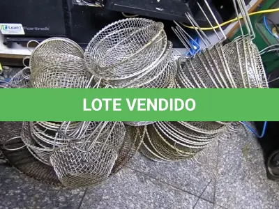 LOTE 121 - CESTAS DE ALUMÍNIO P/ SERVIR. (NO ESTADO, NÃO SABEMOS SE FUNCIONA. LEILÃO NÃO TEM GARANTIA E NEM DEVOLUÇÃO).