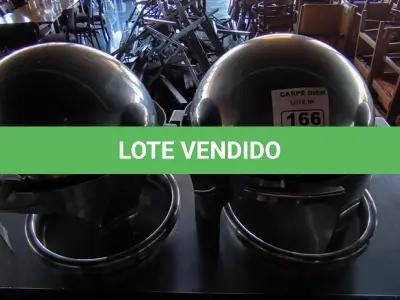 LOTE 166 - 02 RÉCHAUD REDONDO TRAMONTINA ELÉTRICO COM 2 CUBAS DE REPOSIÇÃO. (NO ESTADO, NÃO SABEMOS SE FUNCIONA. LEILÃO NÃO TEM GARANTIA E NEM DEVOLUÇÃO).