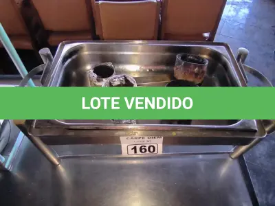 LOTE 160 - 01 RÉCHAUD BANHO MARIA FRACALANZA RETANGULAR. (NO ESTADO, NÃO SABEMOS SE FUNCIONA. LEILÃO NÃO TEM GARANTIA E NEM DEVOLUÇÃO).