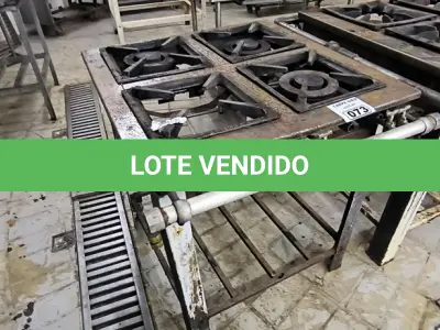 LOTE 073 - FOGÃO 4 BOCAS. (NO ESTADO, NÃO SABEMOS SE FUNCIONA. LEILÃO NÃO TEM GARANTIA E NEM DEVOLUÇÃO).