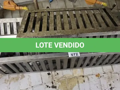 LOTE 072 - PRATELEIRAS EM INOX DIVERSOS. (NO ESTADO, NÃO SABEMOS SE FUNCIONA. LEILÃO NÃO TEM GARANTIA E NEM DEVOLUÇÃO).