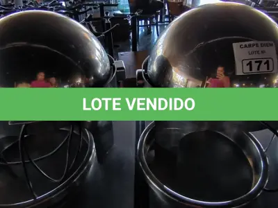 LOTE 171 - 02 RÉCHAUD REDONDO TRAMONTINA ELÉTRICO COM 2 CUBAS DE REPOSIÇÃO. (NO ESTADO, NÃO SABEMOS SE FUNCIONA. LEILÃO NÃO TEM GARANTIA E NEM DEVOLUÇÃO).