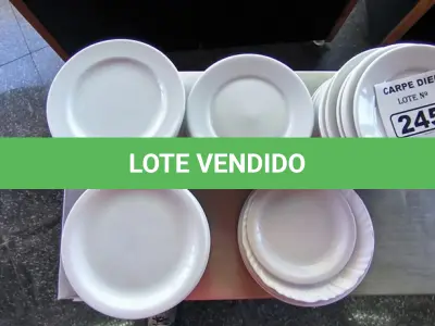 LOTE 245 - PRATOS DE SOBREMESA. (NO ESTADO, NÃO SABEMOS SE FUNCIONA. LEILÃO NÃO TEM GARANTIA E NEM DEVOLUÇÃO).