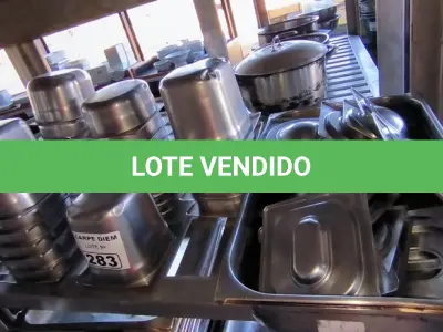 LOTE 283 - CUBAS GN GASTRONORME PEQUENAS COM TAMPA. (NO ESTADO, NÃO SABEMOS SE FUNCIONA. LEILÃO NÃO TEM GARANTIA E NEM DEVOLUÇÃO).
