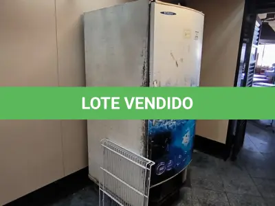 LOTE 177 - FREEZER VERTICAL GELOPAC. (NO ESTADO, NÃO SABEMOS SE FUNCIONA. LEILÃO NÃO TEM GARANTIA E NEM DEVOLUÇÃO).
