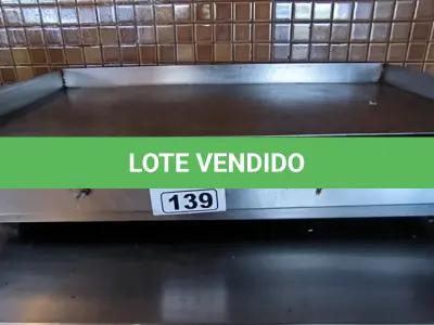 LOTE 139 - CHAPA A GAS. (NO ESTADO, NÃO SABEMOS SE FUNCIONA. LEILÃO NÃO TEM GARANTIA E NEM DEVOLUÇÃO).