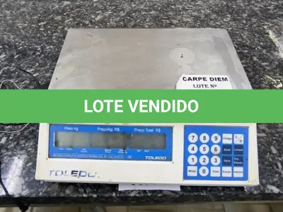 LOTE 059 - BALANÇA TOLEDO DE 15KG. (NO ESTADO, NÃO SABEMOS SE FUNCIONA. LEILÃO NÃO TEM GARANTIA E NEM DEVOLUÇÃO).