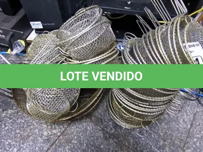 LOTE 121 - CESTAS DE ALUMÍNIO P/ SERVIR. (NO ESTADO, NÃO SABEMOS SE FUNCIONA. LEILÃO NÃO TEM GARANTIA E NEM DEVOLUÇÃO).