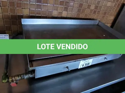 LOTE 139 - CHAPA A GAS. (NO ESTADO, NÃO SABEMOS SE FUNCIONA. LEILÃO NÃO TEM GARANTIA E NEM DEVOLUÇÃO).