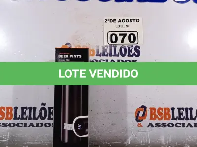 LOTE 070 - 01 GARRAFA TÉRMICA DIGITAL. (NOVO) (NO ESTADO) ATENÇÃO! FAZER A VISITAÇÃO ANTES DE ARREMATAR, NÃO SABEMOS SE FUNCIONA. LEILÃO NÃO TEM GARANTIA E NEM DEVOLUÇÃO, SUJEITO A POSSÍVEIS AVARIAS VISÍVEIS/OCULTAS E/OU AUSÊNCIA DE COMPONENTES.