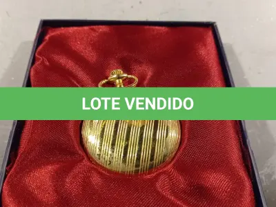 LOTE 047 - 01 RELÓGIO DE BOLSO ANALÓGICO. (NO ESTADO) ATENÇÃO! FAZER A VISITAÇÃO ANTES DE ARREMATAR, NÃO SABEMOS SE FUNCIONA. LEILÃO NÃO TEM GARANTIA E NEM DEVOLUÇÃO, SUJEITO A POSSÍVEIS AVARIAS VISÍVEIS/OCULTAS E/OU AUSÊNCIA DE COMPONENTES.