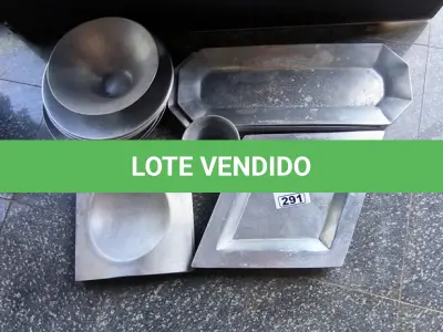 LOTE 291 - ALUMÍNIOS BATIDOS PARA SERVIR. (NO ESTADO, NÃO SABEMOS SE FUNCIONA. LEILÃO NÃO TEM GARANTIA E NEM DEVOLUÇÃO).
