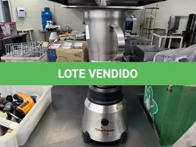 LOTE 083 - LIQUIDIFICADOR INDUSTRIAL PEQUENO. (NO ESTADO, NÃO SABEMOS SE FUNCIONA. LEILÃO NÃO TEM GARANTIA E NEM DEVOLUÇÃO).
