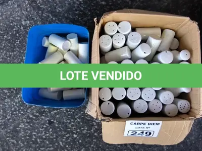 LOTE 249 - PALITEIROS E SALEIROS. (NO ESTADO, NÃO SABEMOS SE FUNCIONA. LEILÃO NÃO TEM GARANTIA E NEM DEVOLUÇÃO).