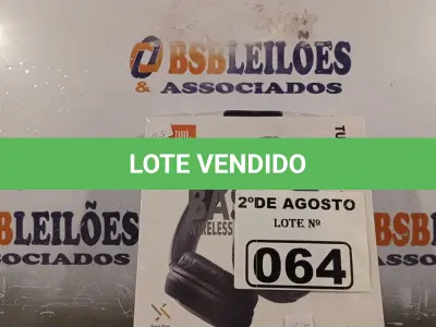LOTE 064 - 01 FONE DE OUVIDO BLUETOOTH V5.0. (NOVO) (NO ESTADO) ATENÇÃO! FAZER A VISITAÇÃO ANTES DE ARREMATAR, NÃO SABEMOS SE FUNCIONA. LEILÃO NÃO TEM GARANTIA E NEM DEVOLUÇÃO, SUJEITO A POSSÍVEIS AVARIAS VISÍVEIS/OCULTAS E/OU AUSÊNCIA DE COMPONENTES.