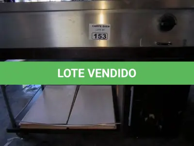 LOTE 153 - CARINHO COM BOCA DE FOGÃO E PISTA FRIA INOX E MADEIRA. (NO ESTADO, NÃO SABEMOS SE FUNCIONA. LEILÃO NÃO TEM GARANTIA E NEM DEVOLUÇÃO).
