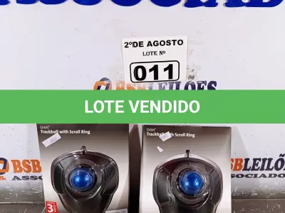 LOTE 011 - 02 TRACKBALL USB. (NO ESTADO) ATENÇÃO! FAZER A VISITAÇÃO ANTES DE ARREMATAR, NÃO SABEMOS SE FUNCIONA. LEILÃO NÃO TEM GARANTIA E NEM DEVOLUÇÃO, SUJEITO A POSSÍVEIS AVARIAS VISÍVEIS/OCULTAS E/OU AUSÊNCIA DE COMPONENTES.