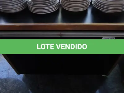 LOTE 214 - BALCÃO APOIO GARÇOM EM MADEIRA COM GAVETAS. (NO ESTADO, NÃO SABEMOS SE FUNCIONA. LEILÃO NÃO TEM GARANTIA E NEM DEVOLUÇÃO).