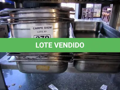 LOTE 279 - 15 CUBAS GN GASTRONORMES 1/1. (NO ESTADO, NÃO SABEMOS SE FUNCIONA. LEILÃO NÃO TEM GARANTIA E NEM DEVOLUÇÃO).