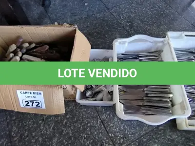 LOTE 272 - GARFOS, FACAS, COLHERES E FACAS DE PEIXE. (NO ESTADO, NÃO SABEMOS SE FUNCIONA. LEILÃO NÃO TEM GARANTIA E NEM DEVOLUÇÃO).