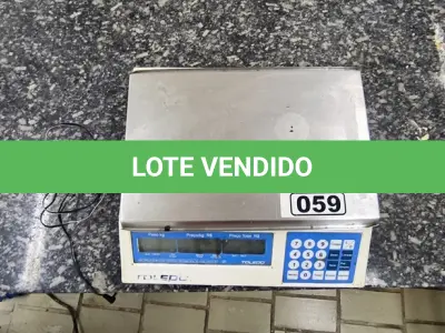 LOTE 059 - BALANÇA TOLEDO DE 15KG. (NO ESTADO, NÃO SABEMOS SE FUNCIONA. LEILÃO NÃO TEM GARANTIA E NEM DEVOLUÇÃO).