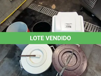 LOTE 115 - LIXEIRAS DIVERSAS. (NO ESTADO, NÃO SABEMOS SE FUNCIONA. LEILÃO NÃO TEM GARANTIA E NEM DEVOLUÇÃO). 