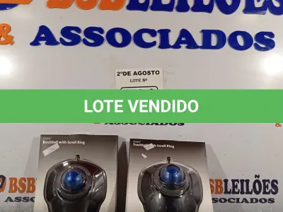 LOTE 011 - 02 TRACKBALL USB. (NO ESTADO) ATENÇÃO! FAZER A VISITAÇÃO ANTES DE ARREMATAR, NÃO SABEMOS SE FUNCIONA. LEILÃO NÃO TEM GARANTIA E NEM DEVOLUÇÃO, SUJEITO A POSSÍVEIS AVARIAS VISÍVEIS/OCULTAS E/OU AUSÊNCIA DE COMPONENTES.
