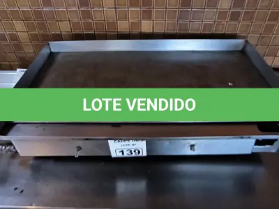 LOTE 139 - CHAPA A GAS. (NO ESTADO, NÃO SABEMOS SE FUNCIONA. LEILÃO NÃO TEM GARANTIA E NEM DEVOLUÇÃO).
