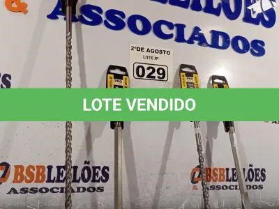 LOTE 029 - 02 BROCAS, SENDO 01 DE 12MMX450MM, 01 DE 12MMX250MM, 01 TALHADEIRA DE 20MM.X250MM E 01 PONTALETE 14MMX250MM(NOVO) (NO ESTADO) ATENÇÃO! FAZER A VISITAÇÃO ANTES DE ARREMATAR, NÃO SABEMOS SE FUNCIONA. LEILÃO NÃO TEM GARANTIA E NEM DEVOLUÇÃO, SUJEITO A POSSÍVEIS AVARIAS VISÍVEIS/OCULTAS E/OU AUSÊNCIA DE COMPONENTES.