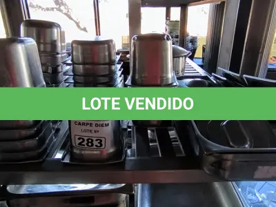 LOTE 283 - CUBAS GN GASTRONORME PEQUENAS COM TAMPA. (NO ESTADO, NÃO SABEMOS SE FUNCIONA. LEILÃO NÃO TEM GARANTIA E NEM DEVOLUÇÃO).