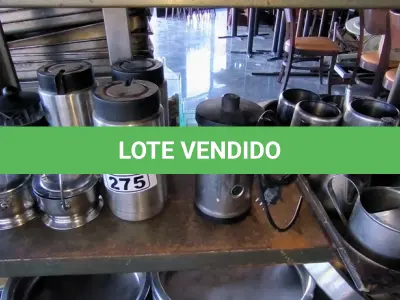 LOTE 275 - PORTA QUEIJO, AQUECEDOR DE LEITE NESPRESSO, PRENSA FRANCESA PARA CAFÉ, BOWLS DE INOX, GARRAFAS TÉRMICAS. (NO ESTADO, NÃO SABEMOS SE FUNCIONA. LEILÃO NÃO TEM GARANTIA E NEM DEVOLUÇÃO).