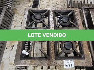 LOTE 073 - FOGÃO 4 BOCAS. (NO ESTADO, NÃO SABEMOS SE FUNCIONA. LEILÃO NÃO TEM GARANTIA E NEM DEVOLUÇÃO).