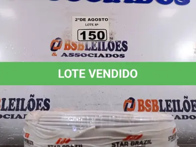 LOTE 150 - 01 CABO FLEXÍVEL DE FIO DE100M 1X2,5MM² NA COR BRANCA. (NOVO) (NO ESTADO) ATENÇÃO! FAZER A VISITAÇÃO ANTES DE ARREMATAR, NÃO SABEMOS SE FUNCIONA. LEILÃO NÃO TEM GARANTIA E NEM DEVOLUÇÃO, SUJEITO A POSSÍVEIS AVARIAS VISÍVEIS/OCULTAS E/OU AUSÊNCIA DE COMPONENTES.